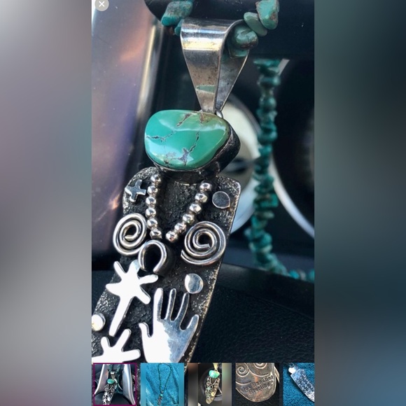 Alex Sanchez Navajo                              necklace ( signed  )❤️ - Picture 11 of 11